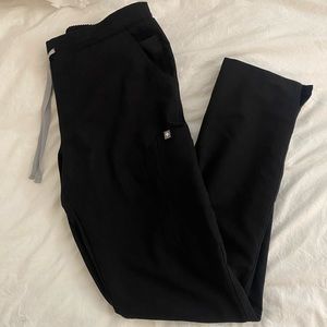 FIGS Technical Collection Black Scrub Cargo Pants